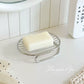 Simple 304 stainless steel soap holder bathroom shower tray soap rack storage stand countertop laundry soap box