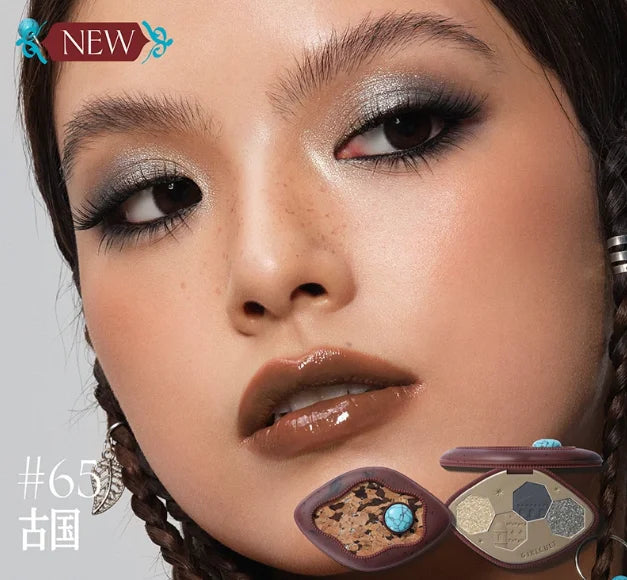 Girlcults Makeup Pressed Glitter Eyeshadow Palette Shimmer Matte Chameleon 4 Color Long Lasting Eye Shadow Cosmetics Full Set