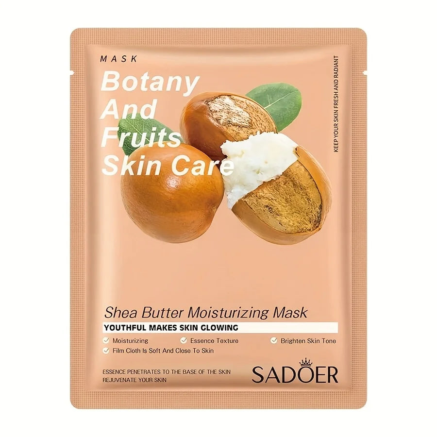 10pcs Botany & Fruit Sheet Mask Set | Hydrating and Refreshing Facial Skincare Variety Pack