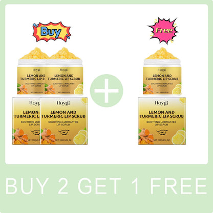 Turmeric Lip Scrub Exfoliating Dead Skin Removal Fade Lip Lines Reduce Melanin Moisturizing Nourishing Chapped Lip Care Products