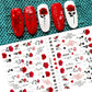 Cherry Blossom 3D Nail Stickers White Flower Petals Nail Art Decals Elegant Wedding Design Spring Sakura Manicure Slider Decor