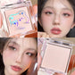 Matte Highlighter Powder in White-Natural 3D Brightening Eyeshadow Long-Lasting Eye Makeup Palette Brighten Face High Gloss