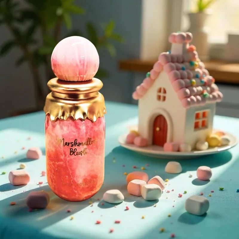 Paris Corner Marshmallow Blush EDP 3.4 Fl Oz | A Unique Gourmand Marshmallow Strawberry Perfume for Women | Long-Lasting