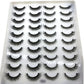 2023 New 20 pairs natural long 3D mink false eyelashes fake lashes makeup kit Mink Lashes extension eye lashes short eyelashes