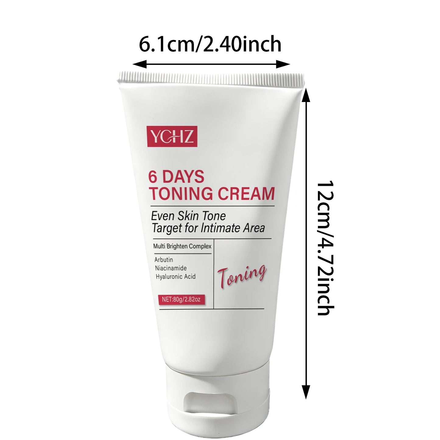 Skin Brightening Cream, Suitable for Intimate Areas, Evens Out Skin Tone for Face, Body, Underarms, Groin, Elbows, Inner Thighs, and Bikini Area 80g