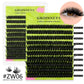 GROINNEYA Lashes Clusters 8-16mm Fluffy Volume Clusters Lashes 80D Faux Mink Eyelashes Cluster Natural Thick False Eyelashes