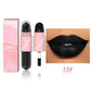 18 Colors 2 in 1 Matte Lipstick Liquid Purple Lip Glaze Double Head Lip Makeup Lasting Waterproof Velvet Sexy Dark Red Lipsticks