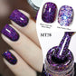 7ml MEET ACROSS Champagne Rainbow Reflective Glitter Gel Nail Polish Laser Sparkling Hybird Soak Off Nail Art UV LED Varnishes
