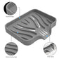 Self Draining Soap Bar Holder Silicone Kitchen Sink Soap Dish Sponge Tray Creative Washing Table Soap Tray Free Punch Drain Rack