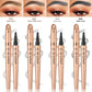 Eyebrow Pencil Liquid Waterproof Eyebrow Pencil Smudge-proof Brow Pencil With 4 Tip Microblade Eyebrow Pen Long-lasting Natural