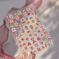 1 piece 5D color crystal star nail stickers high quality love shiny silver hollow smear rainbow flower jelly design nail sticker