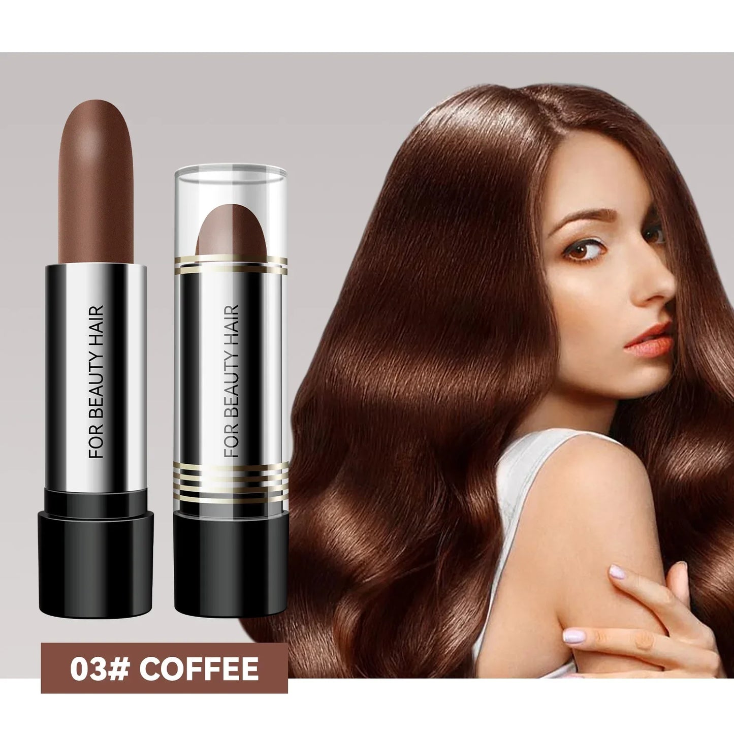 Black Brown Hair Dye Pen One-time Temporary Hair Dyeing Stick Cover Grey White Hair Fill in Hairs Coloring Styling Makeup Tools