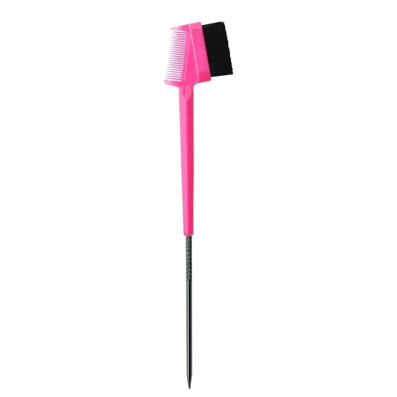 Edge Brush Comb Vendor Double Sided 3 In 1 Edge Control Brush for Baby Hair Salon Hair Comb Brushes Beauty Tools