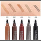 2 Pack 4 Point Eyebrow Pen 4 Prong Tip Eyebrow Pen 4 Fork Eyebrow Pencil Waterproof Liquid Eyebrow Pencil Long Lasting Like Real
