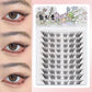 DINGSEN 10 rows Individual Eyelashes Wholesale 10-12mm Cluster Lashes Natural Anime False Kake Eyelashes Extension Makeup