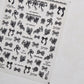 1 piece 5D color crystal star nail stickers high quality love shiny silver hollow smear rainbow flower jelly design nail sticker