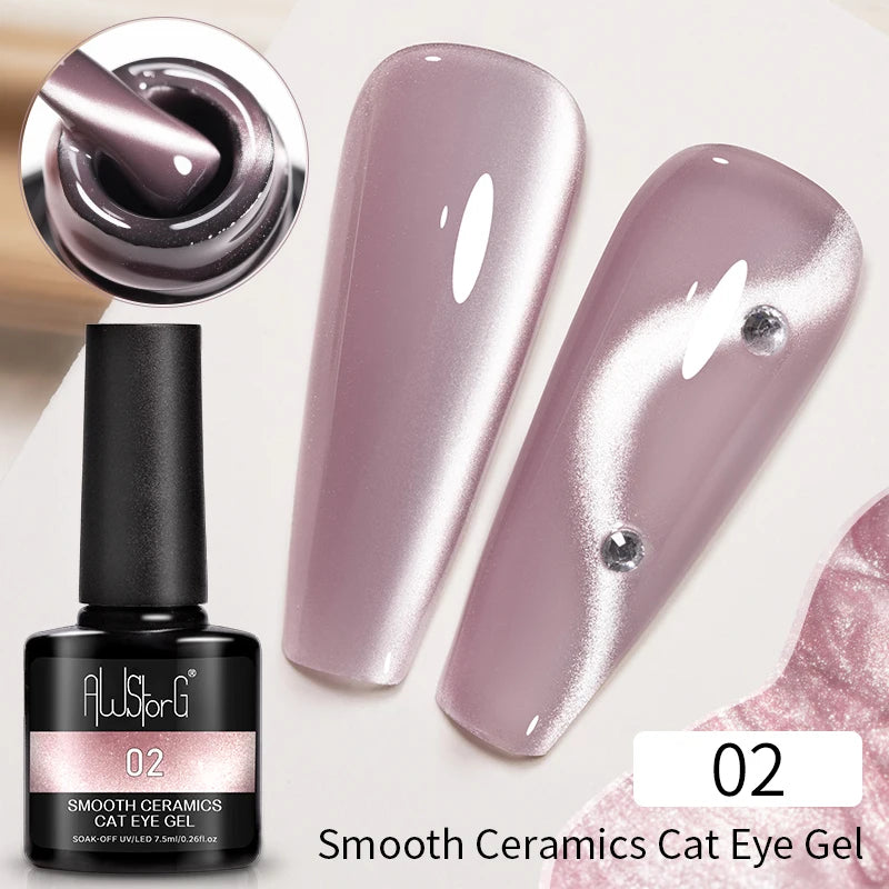 7.5ML Pink Blue Nail Gel Cat eye Semi Permanent Nail Art Soaking UV LED Nail Salon DIY Nail Salon Gel For Autumn And Winter