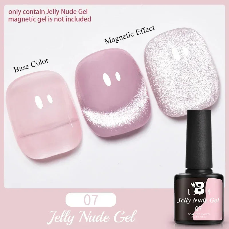 7.5ML Pink Blue Nail Gel Cat eye Semi Permanent Nail Art Soaking UV LED Nail Salon DIY Nail Salon Gel For Autumn And Winter