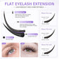 MASSCAKU Super Soft Ellipse Shape Lashes 0.15 0.20 Thickness Natural Faux Mink Eyelashes Extension Custom Logo Matte Flat Lashes