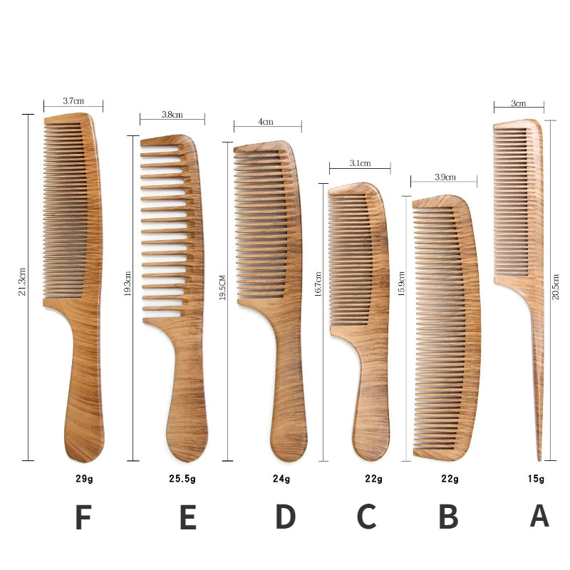 Natural Pear Blossom Comb Smooth Comb Scalp Massage Anti Tangling Bamboo Wood Comb Anti Tangling Static Hair Brush Salon Tool