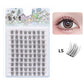 DINGSEN 10 rows Individual Eyelashes Wholesale 10-12mm Cluster Lashes Natural Anime False Kake Eyelashes Extension Makeup