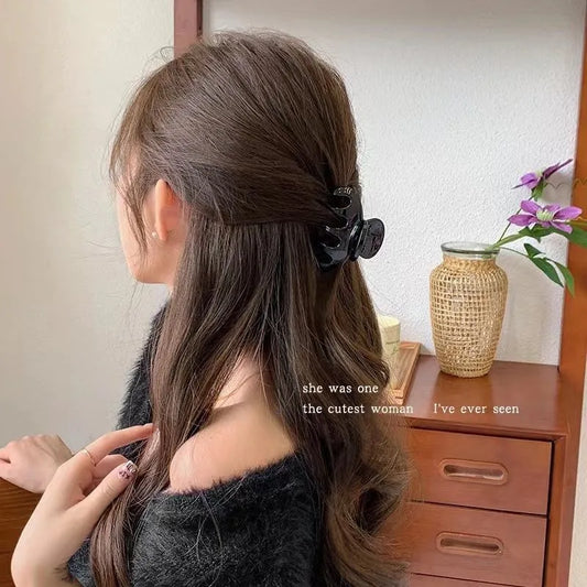 Elegant Solid Small Pumpkin Hair Claw For Women Girls Sweet Hair Ornament Claw Clip Hairpin Hair Clip Fashion Hair Accessories