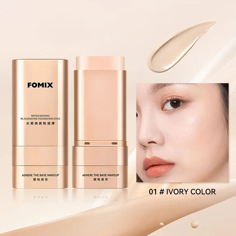 Base makeup foundation stick - Fully moisturizes and covers acne, eyes and stains, convenient for travel