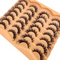 AMSDCN 14 Pairs 3D Lashes Fluffy False Eyelashes Thick Volume Cat-Eye Faux Lashes Natural Long Wispy Lashes Extension Pack