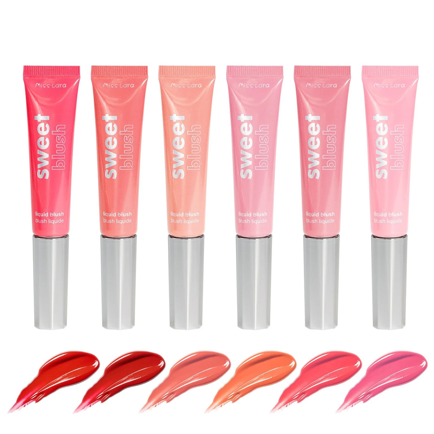 Liquid Blush Velvet Matte Natural Cream Multi-use Cheek Eye Tint Peach Blush Soft Applicator Makeup Monochrome Face Blush Stick