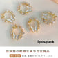 Flat Pearl Wreath Star Bowknot Butterfly Rhinestones Christmas Koi Metal Alloy Jewelry Nail Art Decorations Manicure Accessories