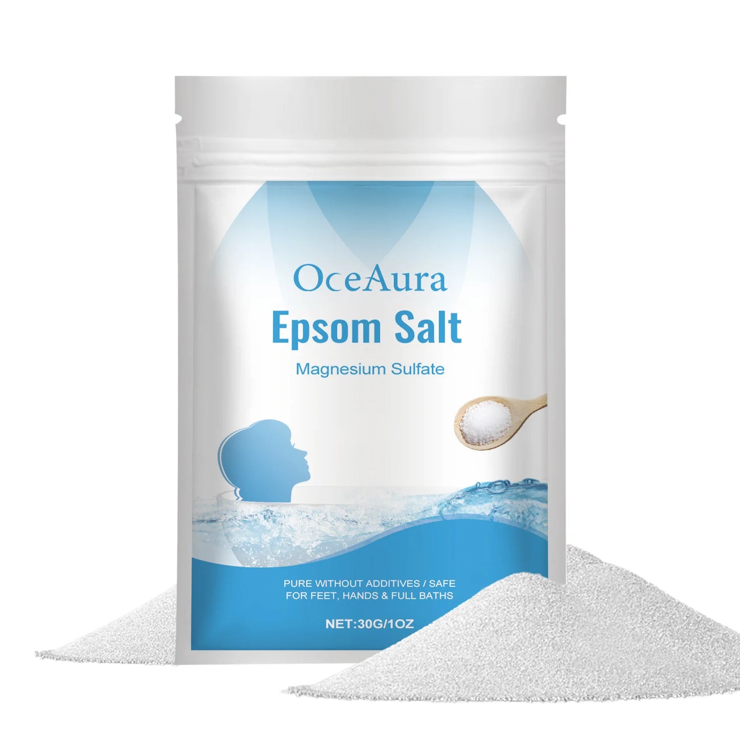 Magnesium Bath Salt Exfoliating Deep Cleansing Mood Nervous Relief Hydrating Smoothing Softening Better Sleep Relaxing Skin Care