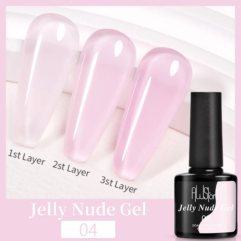 AWStorG 15ml 8 In 1 Reinforcement Gel Nail Gel Multifunctional Clear Gel Nail Polish Nail Strengthener Gel Nail Extension Hard