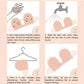 Breast patches for women's wedding dresses, deep V-dresses, gathered together, with anti sagging support