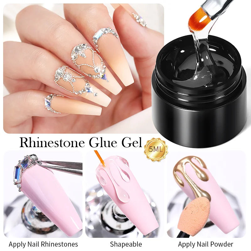 BORN PRETTY 10ml Sparkling Glitter Reflective Gel Nail Polish Sparkly Holo Shiny Pink Silver Black Gel Nail Art Salon Varnish