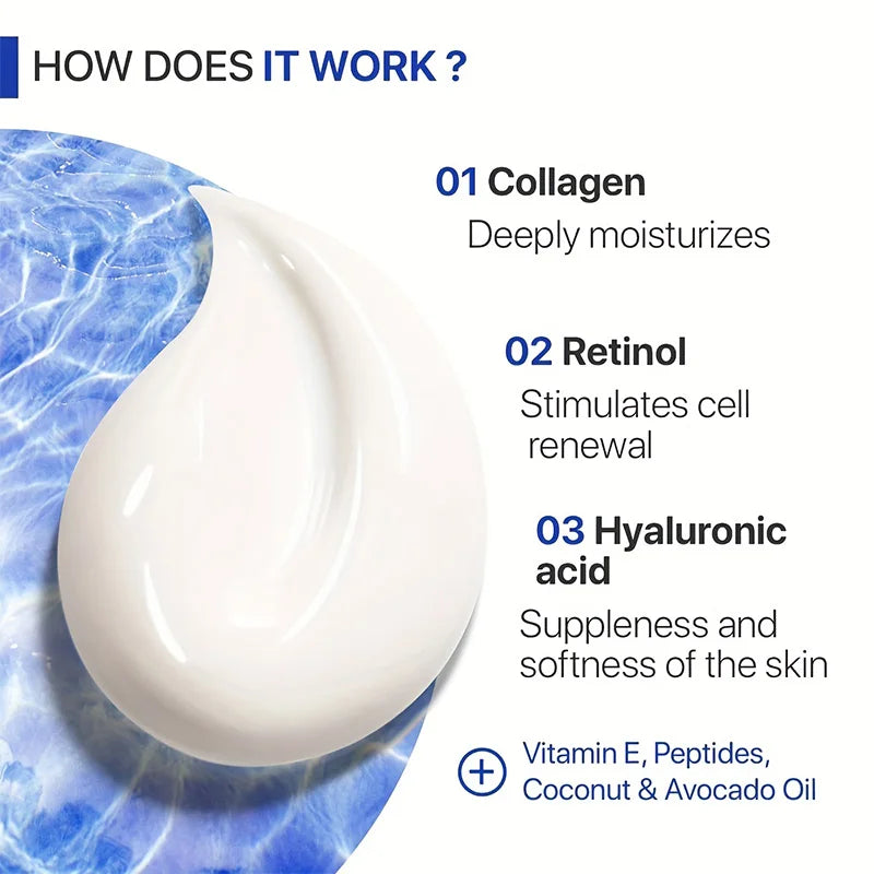 Retinol Anti-Aging Cream,Wrinkle Removal & Firming Face Moisturizer,Brightens Skin,Lifts & Smooths Fine Lines,Whitening Effect