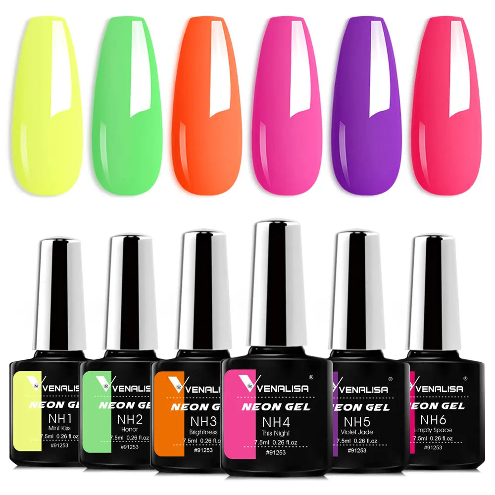Venalisa HEMA TPO FREE Nail Gel Polish Glitter Gorgeous Full Coverage Soak Off UV LED French Nail Jelly Pink Nude Collection