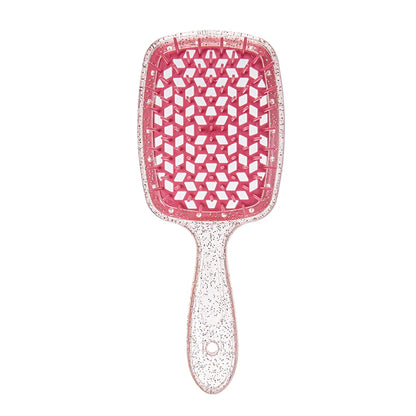 1PCS Colorful Wide Teeth Air Cushion Comb Bakhogold Anti-static Hair Brush with Hollow Design for Scalp Massage