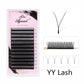 AGUUD 2D Y Lashes Extension Premade Voume Fans Faux Mink Eyelashes Premium Mesh Net Cross Lash Single Tips 2D Y Shaped Eyelashes