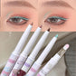 Double-head Milk Green Eyeliner Shadow Pencil Waterproof Lasting Ultra-thin Shimmer Matte Colorful Eyeliner Gel Pen With Brush