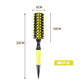 Professional 1PC 6 Sizes Round Wooden Hair Brush Boar Bristle Mix Nylon Salon Women Hair Styling Tools Yellow Brazil Hair Curler