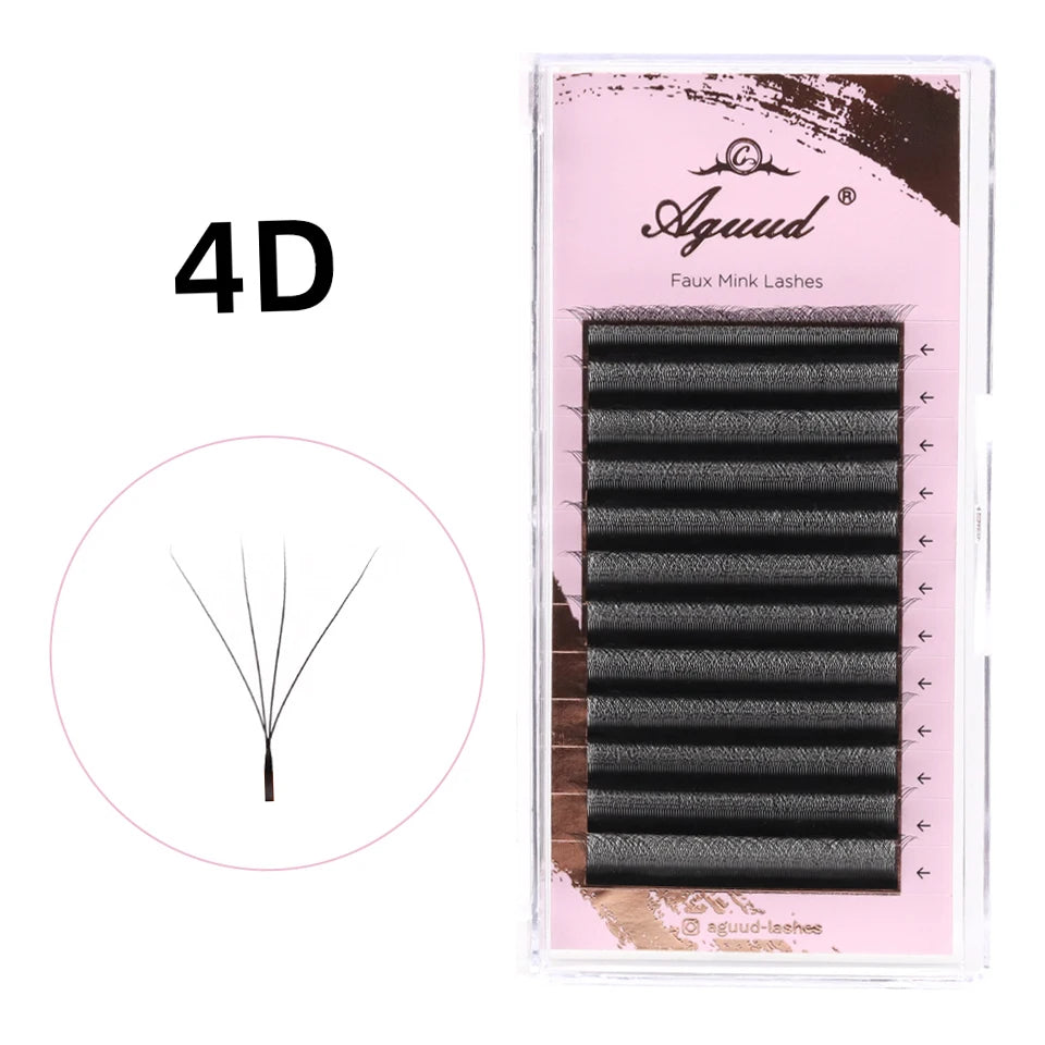 2D Y Single Tip Eyelash Extension 3D 4D W Natural Soft Wispy Eyelashes Individual False Lashes Mesh Net Cross Lash Makeup Cilio