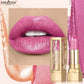 12 Color Gold Tube Lipstick Matte Pearlescent Glitter Shiny Velvet Lipsticks Red Brown Waterproof Lasting Solid Lip Gloss Makeup