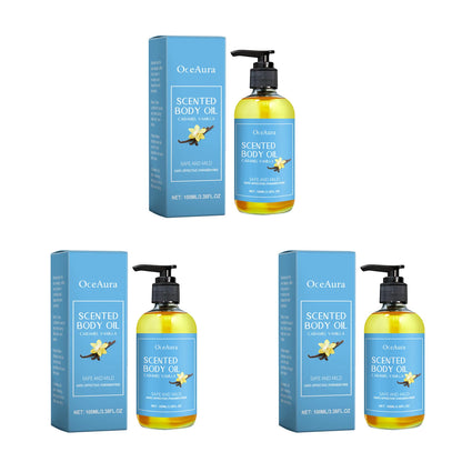 Caramel Vanilla Body Massage Oil Improve Moisturizing Relieve Stress Muscle Relaxing Body SPA Lasting Scent Body Essential Oils