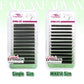 FADVAN 3D/4D/5D W Shaped Double Tips Eyelashes Extensions Natural Softlight Volume Fanning Lashes 0.07 Curl C D Black Eyelashes