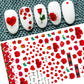 1pcs Sakura Flower 3D Nail Stickers White Cherry Blossom Nail Art Decals Spring Summer Adhesive Slider Decor Wedding Manicure