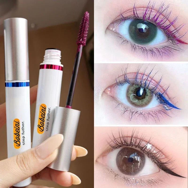 4 Colors Thick Mascara Curling Lengthening Eyelash Waterproof Long-lasting No Smudge Berry Brown Fast Dry Mascara Eyes Makeup