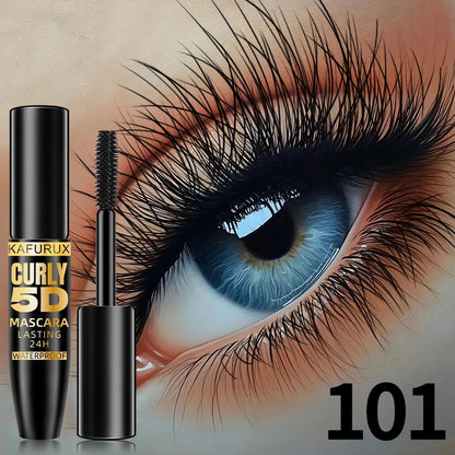 9 Colors 5D Silk Mascara with Big Eye Waterproof Lengthened Sweat-proof Long Lasting Purple Green Black Mascara Korean Makeup
