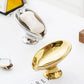 Ceramic Self Draining Soap Holder Leaf Shape Gold Silver Soap Dish with Drain Holes Bathroom Storage Holder Counter Tray