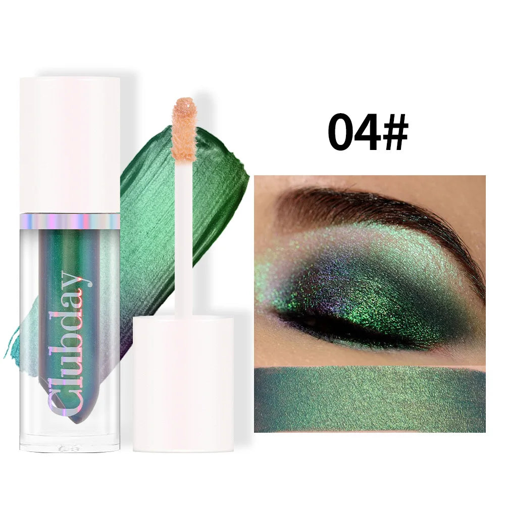 Chameleon Liquid Eyeshadow, Metallic Duochrome Single Shade, High-Impact Shifting Glow for Eyes & Face, Long-Wear Stage Highligh