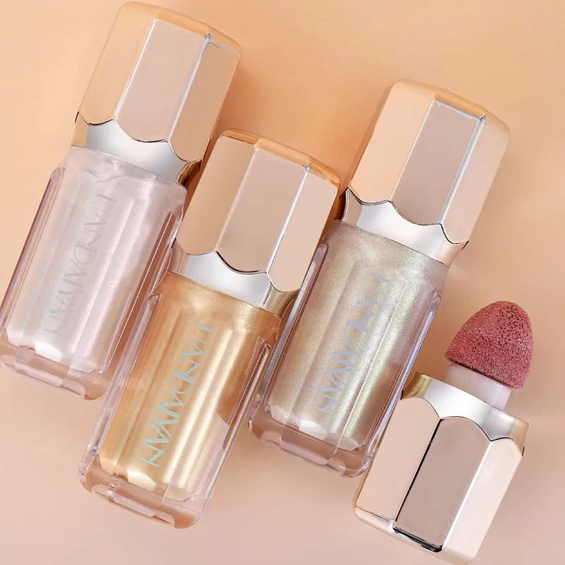 Facial Body Liquid Highlighter Contouring Brightening Makeup Long Lasting Shimmer Moisturizing Highlight Eyeshadow Blush Liquid